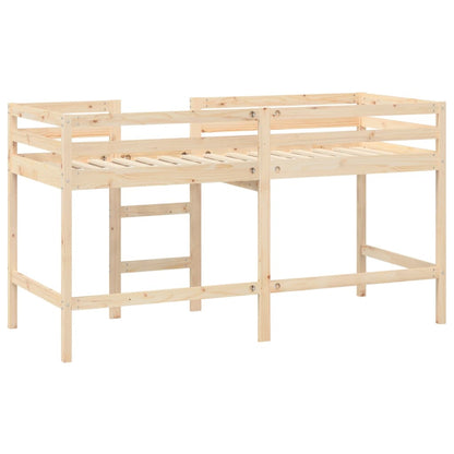 Children's loft bed with ladder 90x200 cm solid pine wood