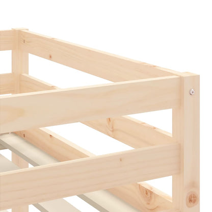 Children's loft bed with ladder 90x200 cm solid pine wood