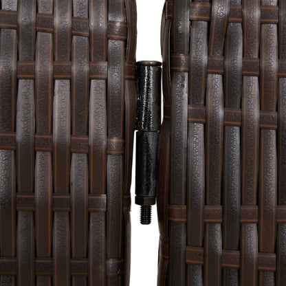 Preklopni paravan 5 komada Smeđi poliratan