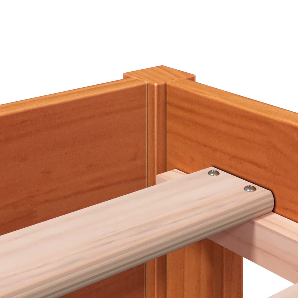 Daybed wax brown 90x190 cm solid pine wood