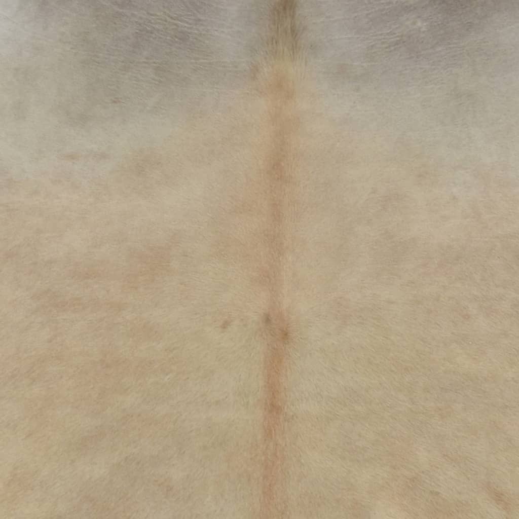 Teppich Echtes Rindsleder Beige 180x220 cm